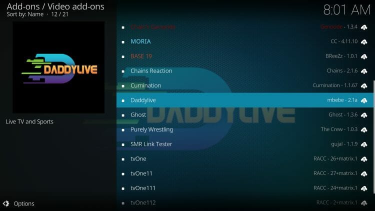 Daddyhd live tv