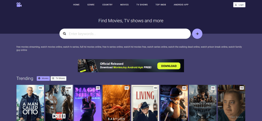 Moviesjoy on Roku